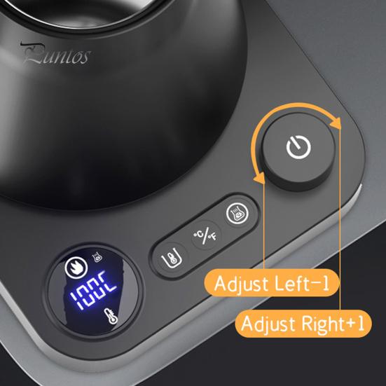 Умный электрический чайник с функцией памяти, конструкция «гусиная шея», автоматическое отключение, контроль температуры в реальном времени, бойлер для горячей воды, котел для быстрого нагрева