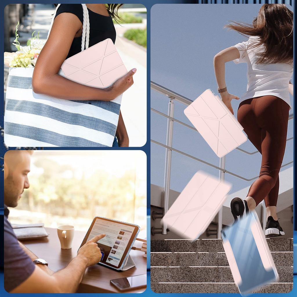 Для iPad (2025)/10.9 (2022) Чехол-подставка для планшета Магнитная съемная обложка из ПУ кожи с функцией автоматического пробуждения/засыпания