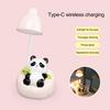 Светодиодная настольная лампа Panda Night Light с ящиком для чтения, регулируемая яркость, перезаряжаемая настольная лампа Panda для детской комнаты, спальни