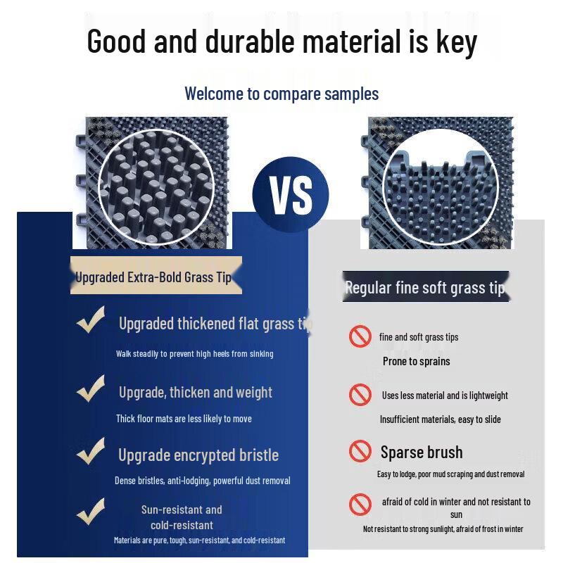 Наружный противоскользящий коврик для стыковки с нулевым зазором