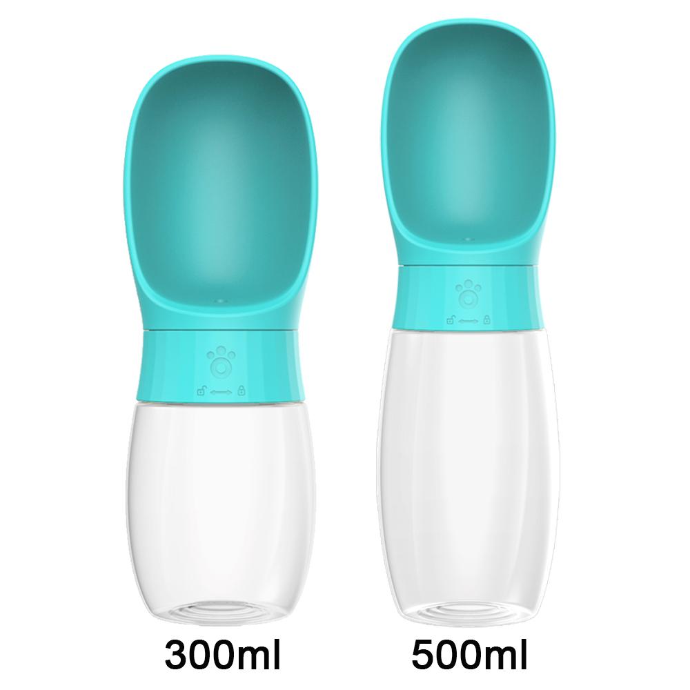 Dog Water Bottle for Pet Dog Cats Feeder Bowls Outdoor Hiking Portable Puppy Drinking Container Golden Pug