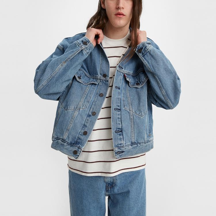 Levis Повседневная свободная джинсовая куртка Мужские куртки Синий 28789-0001