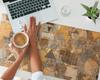Decorative Desk Mat for Work and Study Geometric Patterns 100x50 cm