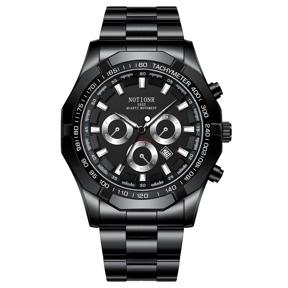 Классические деловые мужские часы Кварцевые часы Часы с несколькими циферблатами Повседневные спортивные мужские часы Аналоговые часы с календарем