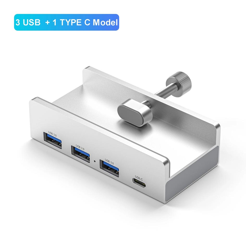 USB 3.0 HUB Зажим-клипса USB Разветвитель Адаптер Внешняя Мульти Док-станция Мульти-хаб Для iMac MacbookPro Настольного ПК Аксессуары
