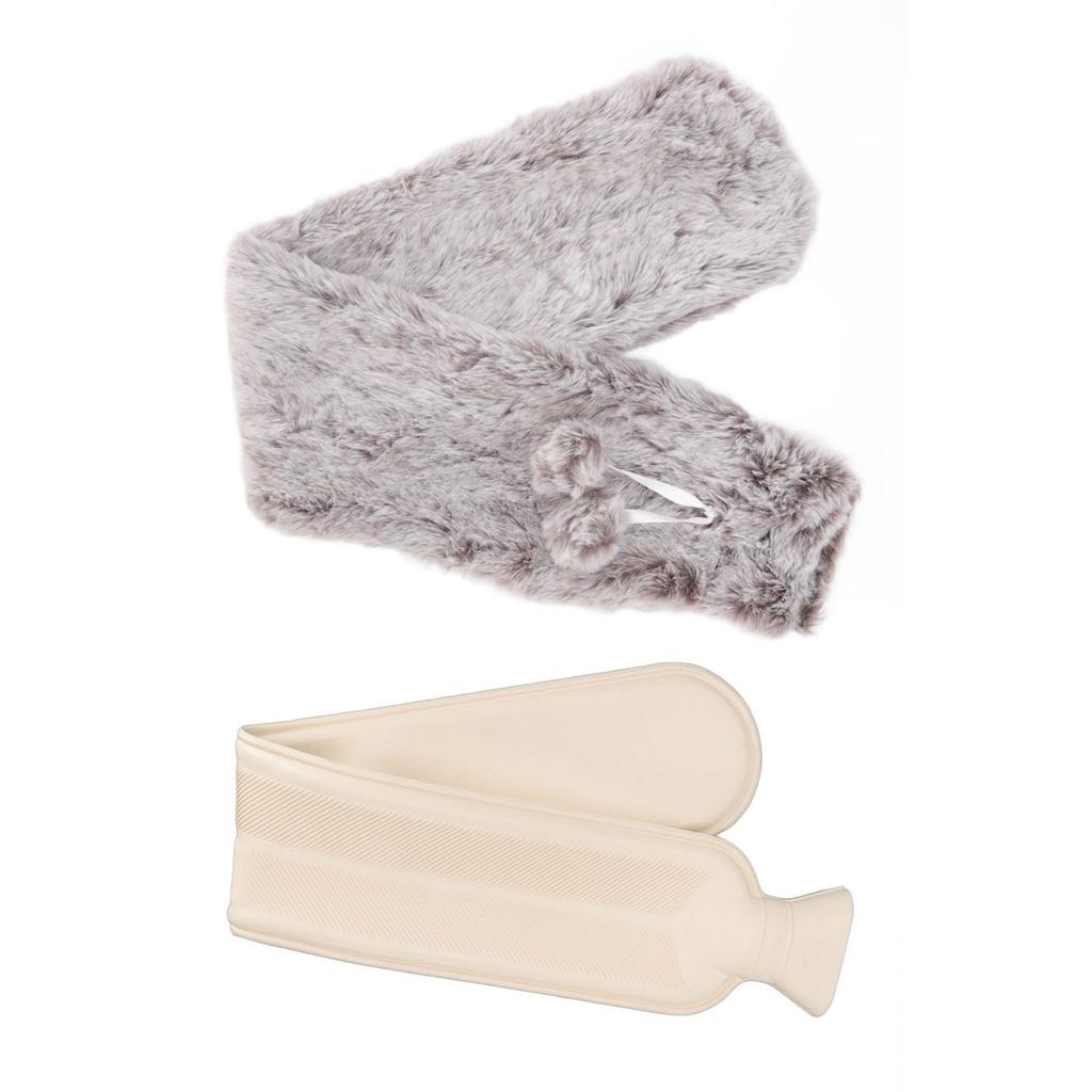 2000ML Hand Warm Water Bag Explosionproof Rubber Plush Hot Water Bottle for Winter