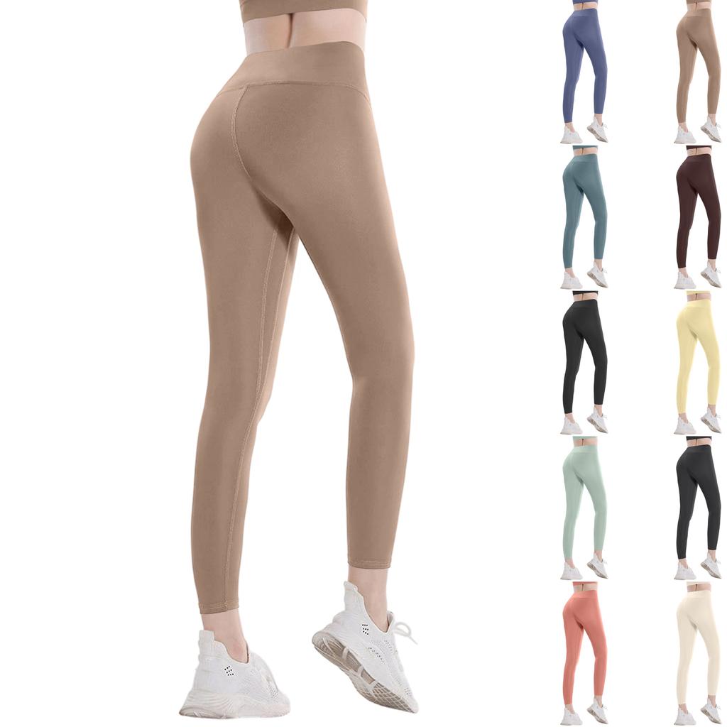 Women's Long Quick-Dry Fitness Sports Pants, Tight-Fitting High-Waisted Running Pants With Butt Lifting