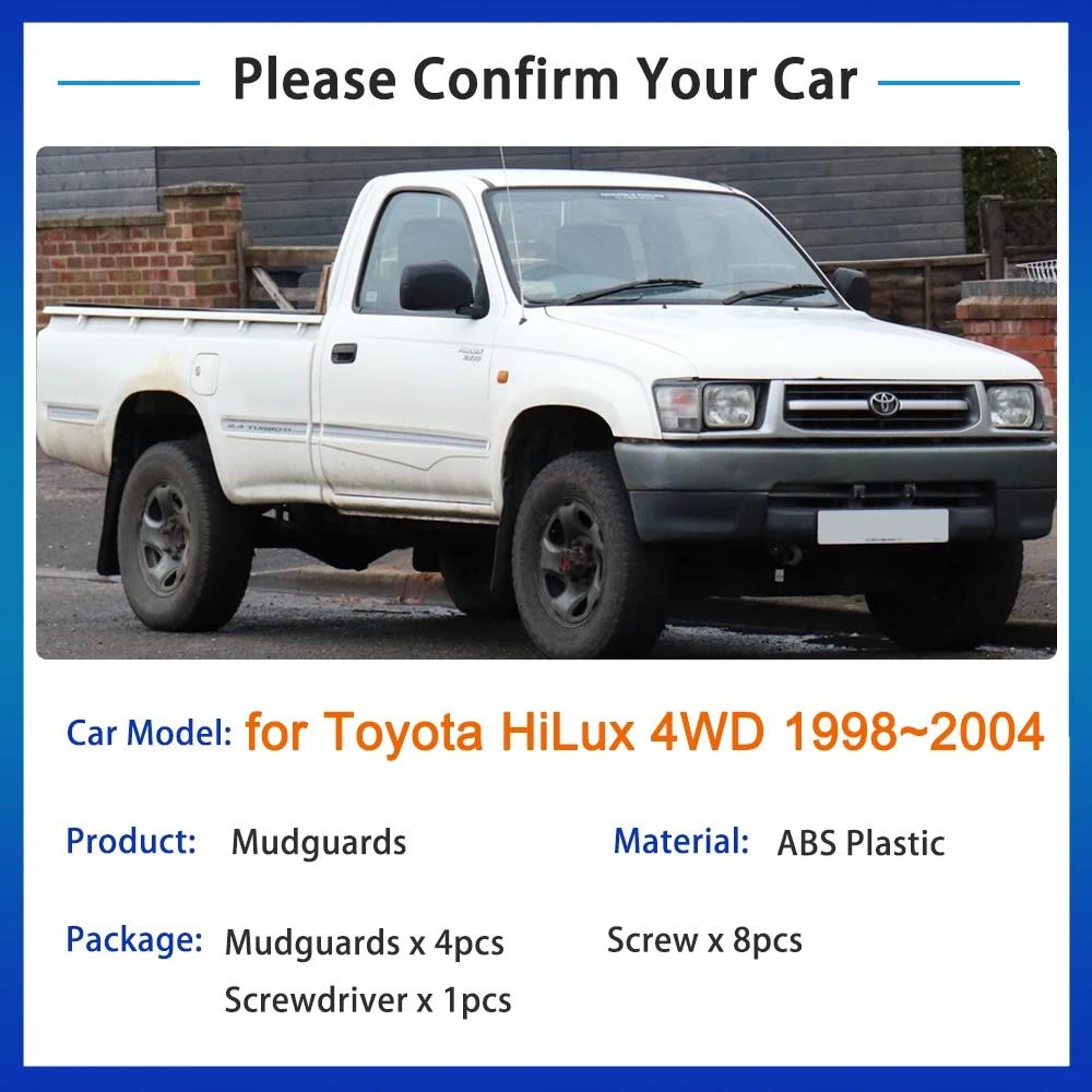 Крылья для Toyota HiLux 4WD 1998 ~ 2005, аксессуары 1999, 2000, 2001, 2002, 2003, 2004, брызговики, брызговики, переднее и заднее колесо