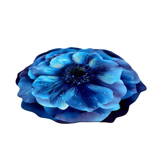 3D Flower Bathroom Rug Anti-Slip Absorbent Floor Mat Realistic Flower Area Rug for Entrance Living Room Bathroom Bedroom