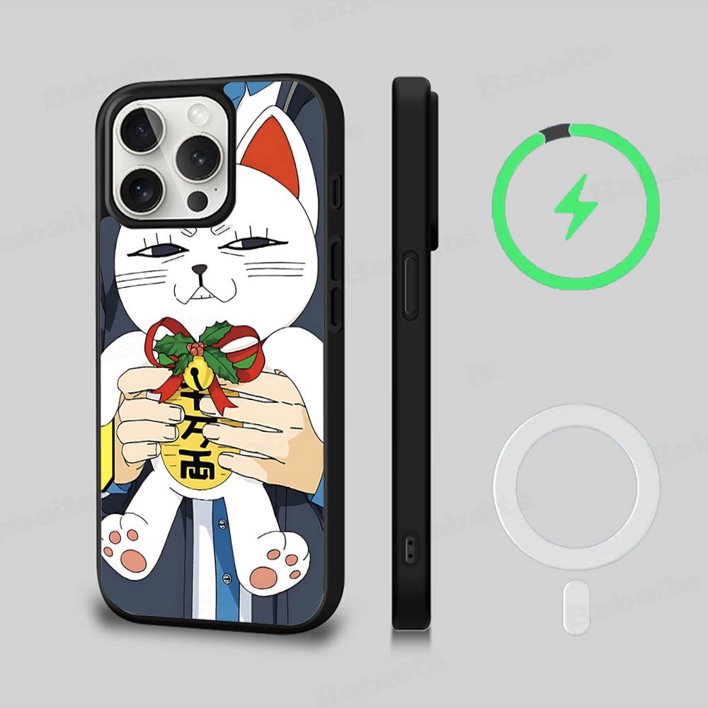 АНIME D-Dandadan T-turbo Baba Black Магнитный чехол для телефона с поддержкой MagSafe для iPhone 16 15 17 Pro Max 11 12 13 14 Plus