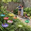 Metal Flower Bee Watering Station Water Dispenser Bird Feeding Cup  Beekeeping Tools