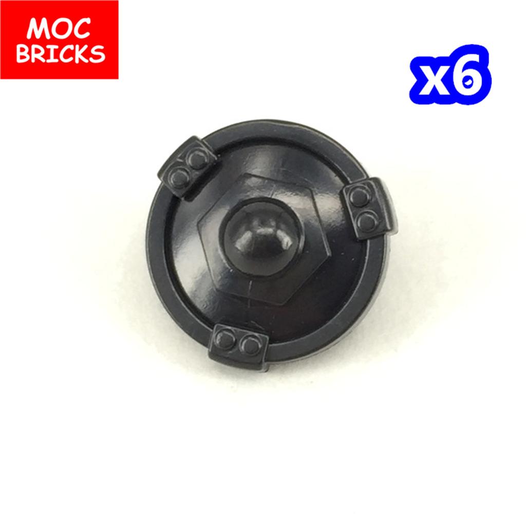 Нетоксичные Moc Кирпичи Черный Меч Щит Копье Алебарда Шлем Средневековые Рыцари Рим Фигурка Действия Образовательные Строительные Блоки Подарки