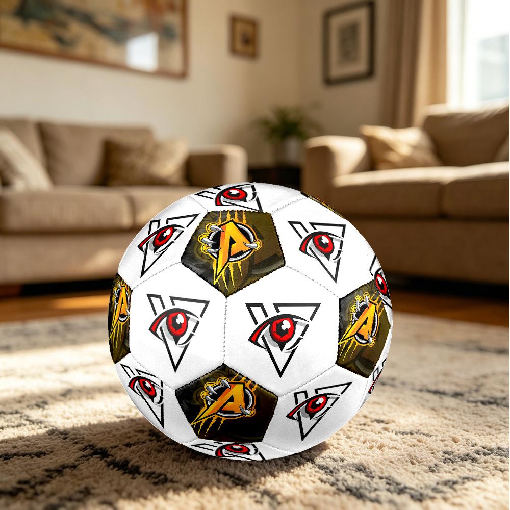 1PC Eagle Eye Symbol Lion Power Soccer Ball Size 5 Football Machine Sewn Indoor/Outdoor Universal Football Surprise Collection n63