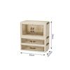Desktop Multi-function Dustproof Storage Cabinet with Drawers for Office Stationery