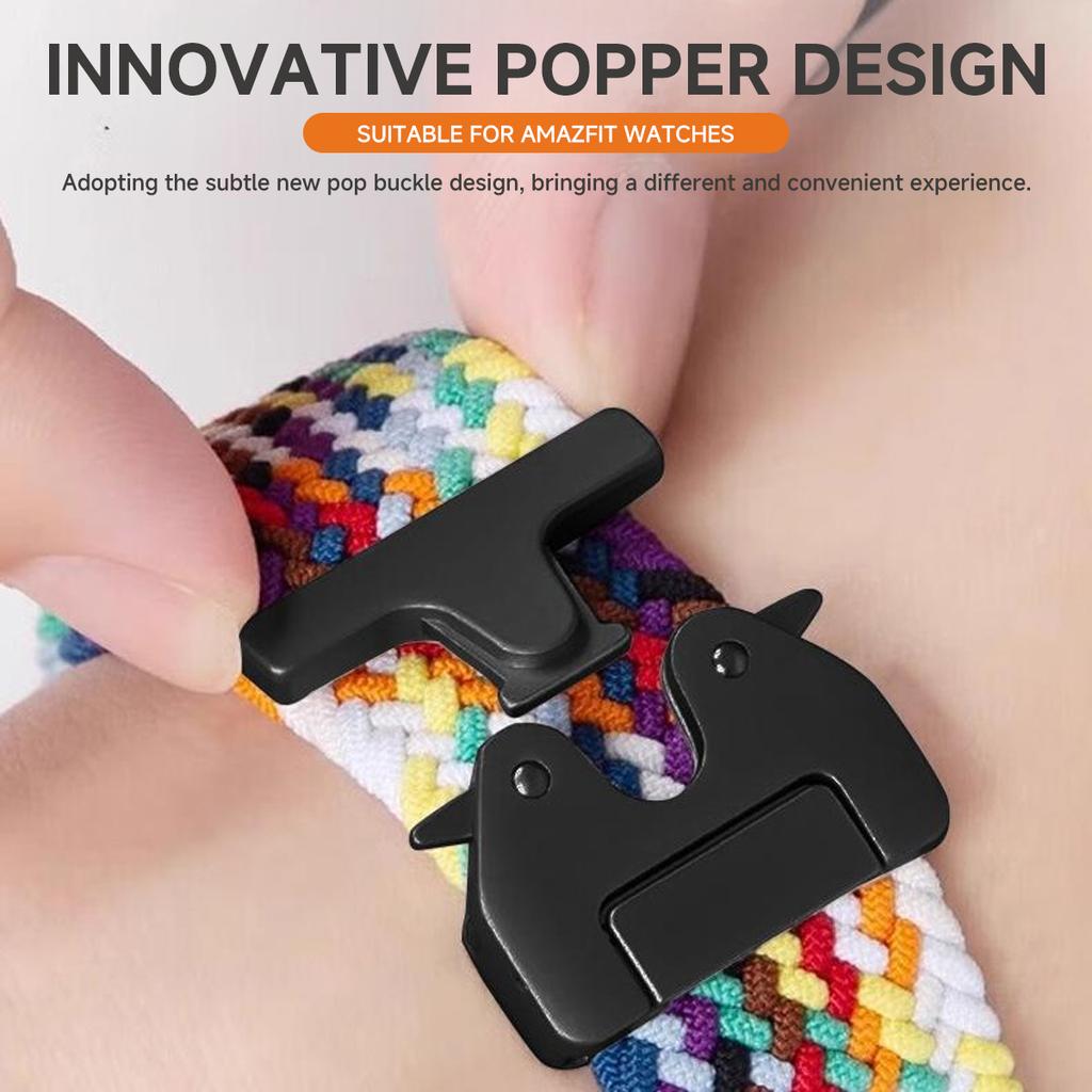 For Amazfit T-Rex 2 3 Strap Accessories Magnetic Nylon Braided sport Bracelet Correa For Huami Amazfit T-Rex T RexPro Correa