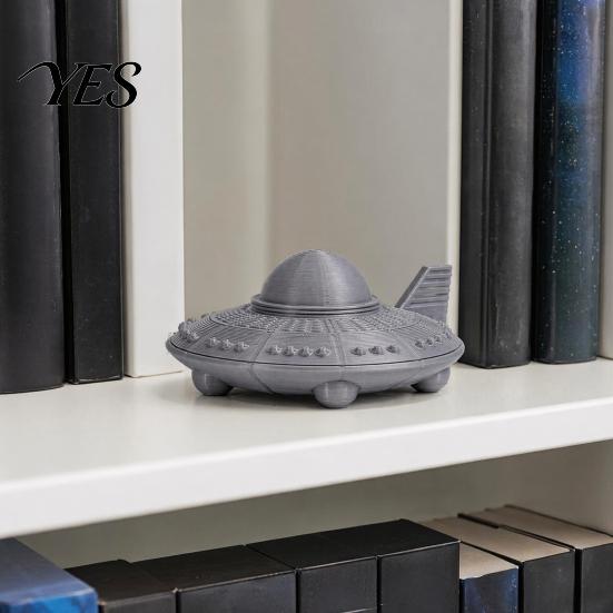 3D-печатная модель космоса, фигурка НЛО, Декор космического корабля в стиле Sci-Fi, Цельное изделие с прозрачной текстурой космической тематики, Мини-украшение