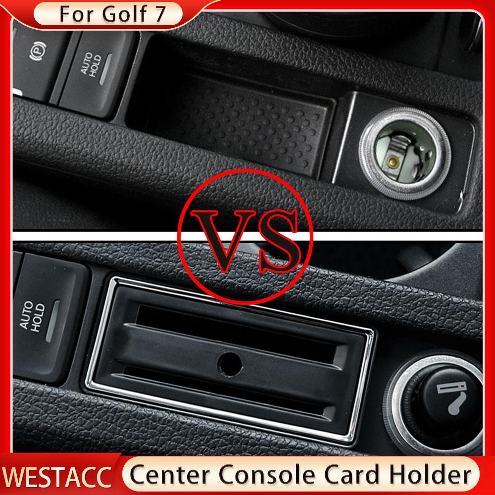 Держатель для монет с картой парковки для Volkswagen VW Golf Golf 7 MK7 7,5 MK7.5 GTI 2012-держатель для карт на центральной консоли
