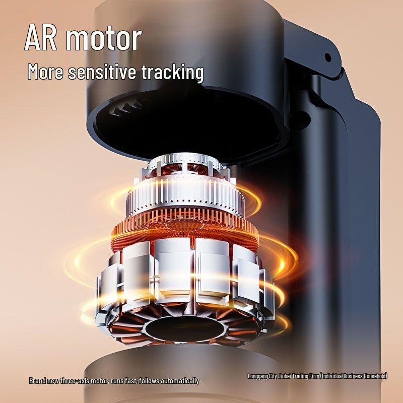 360° Intelligent Face Tracking Selfie Stick & Anti-Shake Gimbal with Four-Leg Stand