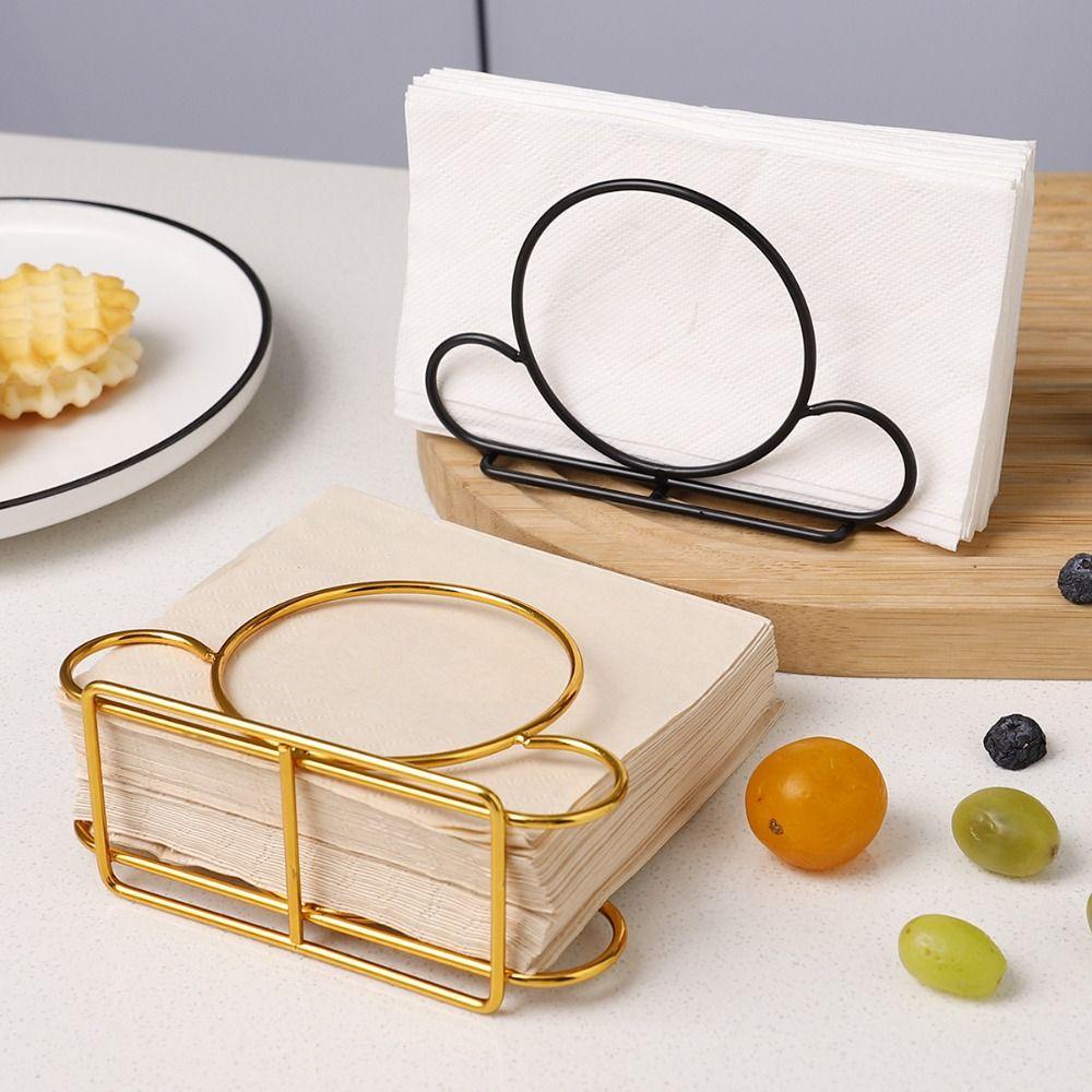 Металлические держатели для салфеток в скандинавском стиле, компактный вертикальный диспенсер для салфеток, стойка для хранения салфеток, для дома