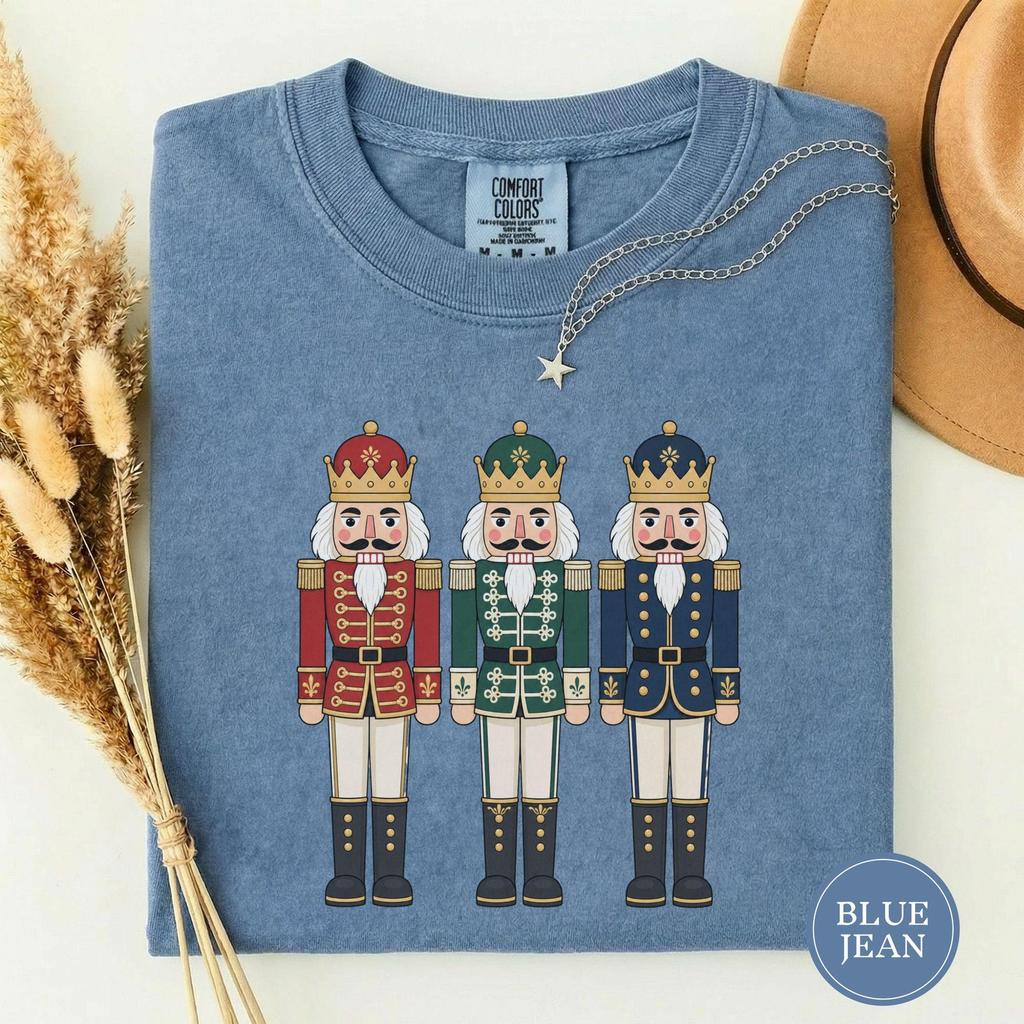Christmas Nutcracker Soldier Trio Shirt, Nutcracker Ballet Lover Tee, Flat Nutcracker Shirt, Holiday Nutcracker Gift, Xmas Gift
