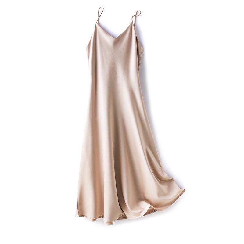 Платье для сна, ночная рубашка, сексуальные платья, однотонная ночная рубашка, одежда для сна на подтяжках с V-образным вырезом