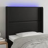 VidaXL LED Headboard Bedroom Furniture Single Bed Accessory Headboard Interior Black 3123980