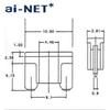 Низкопрофильный предохранитель 7,5 А коричневый 7,5 А производства aiNET