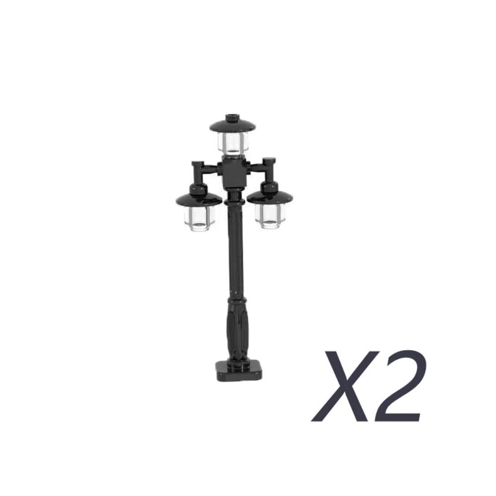 City Street Series Building Blocks Accessories Rail Transit Train Signal Light Railings Brick Toilet Flower Bed Phone Box Toy