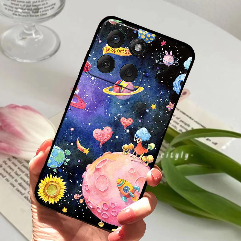 For Motorola Edge 60 Fusion Case Edge60 Fusion Soft Silicone TPU Phone Cover For Moto Edge 50 Fusion 5G Cute Animal Protector