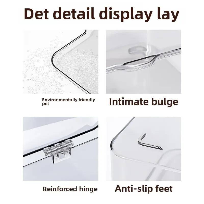 Прозрачный акриловый органайзер для хранения - Раскладная конструкция для дома, офисные принадлежности с многоцелевыми органайзерами для канцелярских товаров