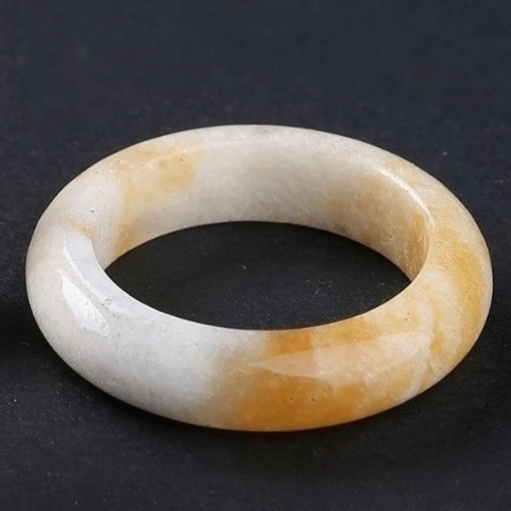Obsidian Stone Crystal Stone Band Rings Natural Crystal Jewelry Finger Ring Minimalist Ring  Women