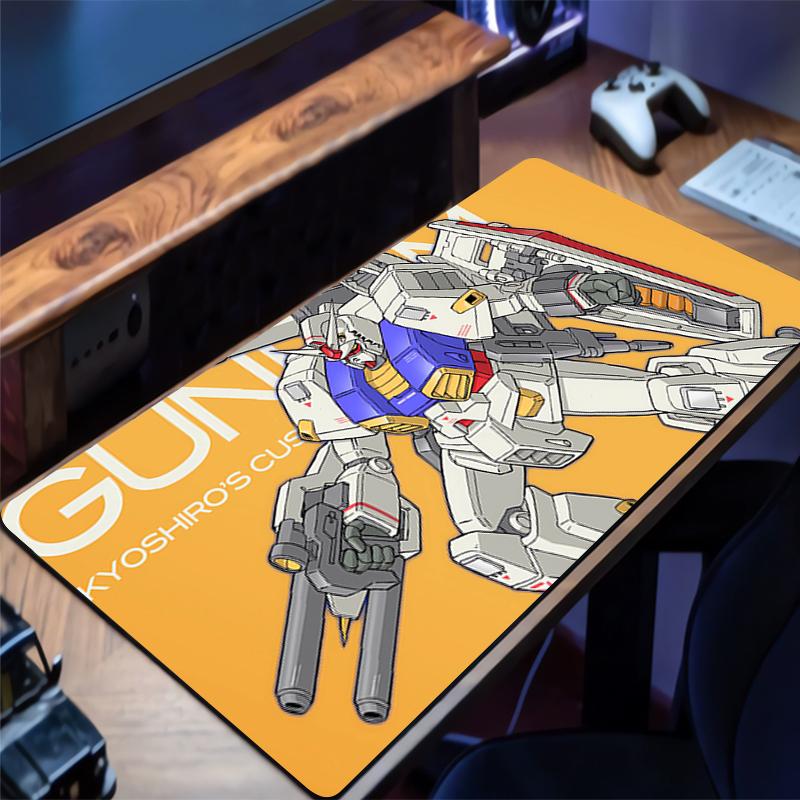 Mousepad Mechanical Warrior RX Gundam HD Desk Mat Rubber Keyboard Pad Non Slip Desk Mouse Mat Gaming Mouse Pad Extended Pad