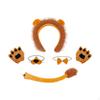 Ears, Bow Tie, Tail, Palms, Hair Hoop Set, Animal Costume for Movie Props