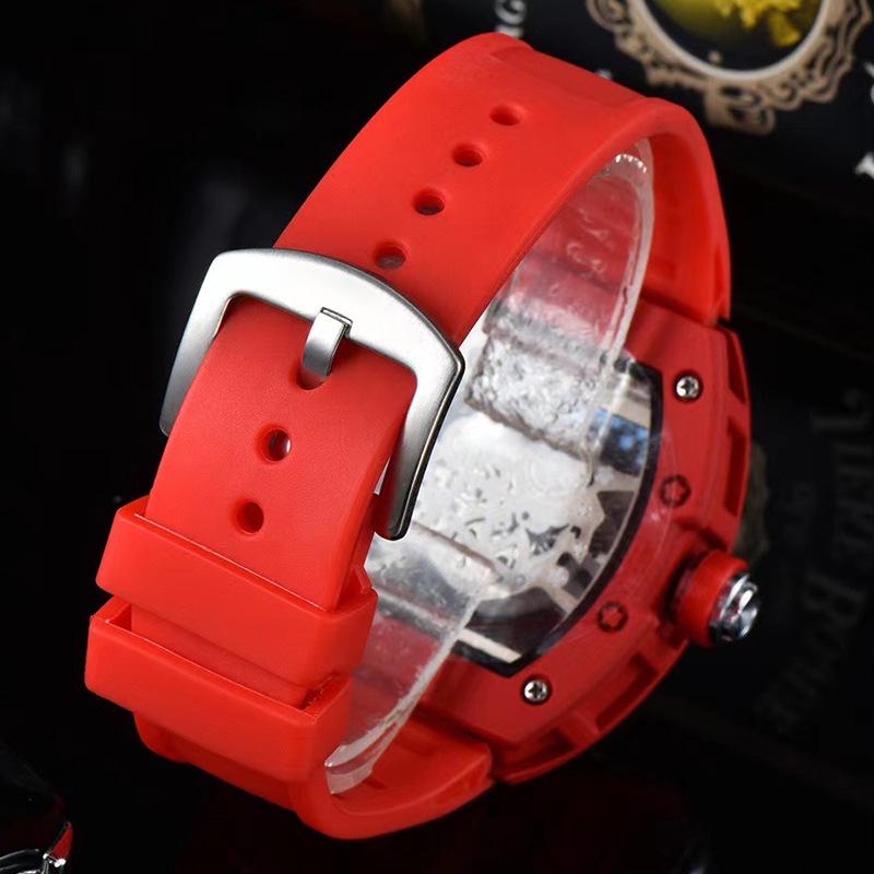 Стильные современные кварцевые часы унисекс с прозрачной задней крышкой, идеально подходящие для бизнеса и отдыха.