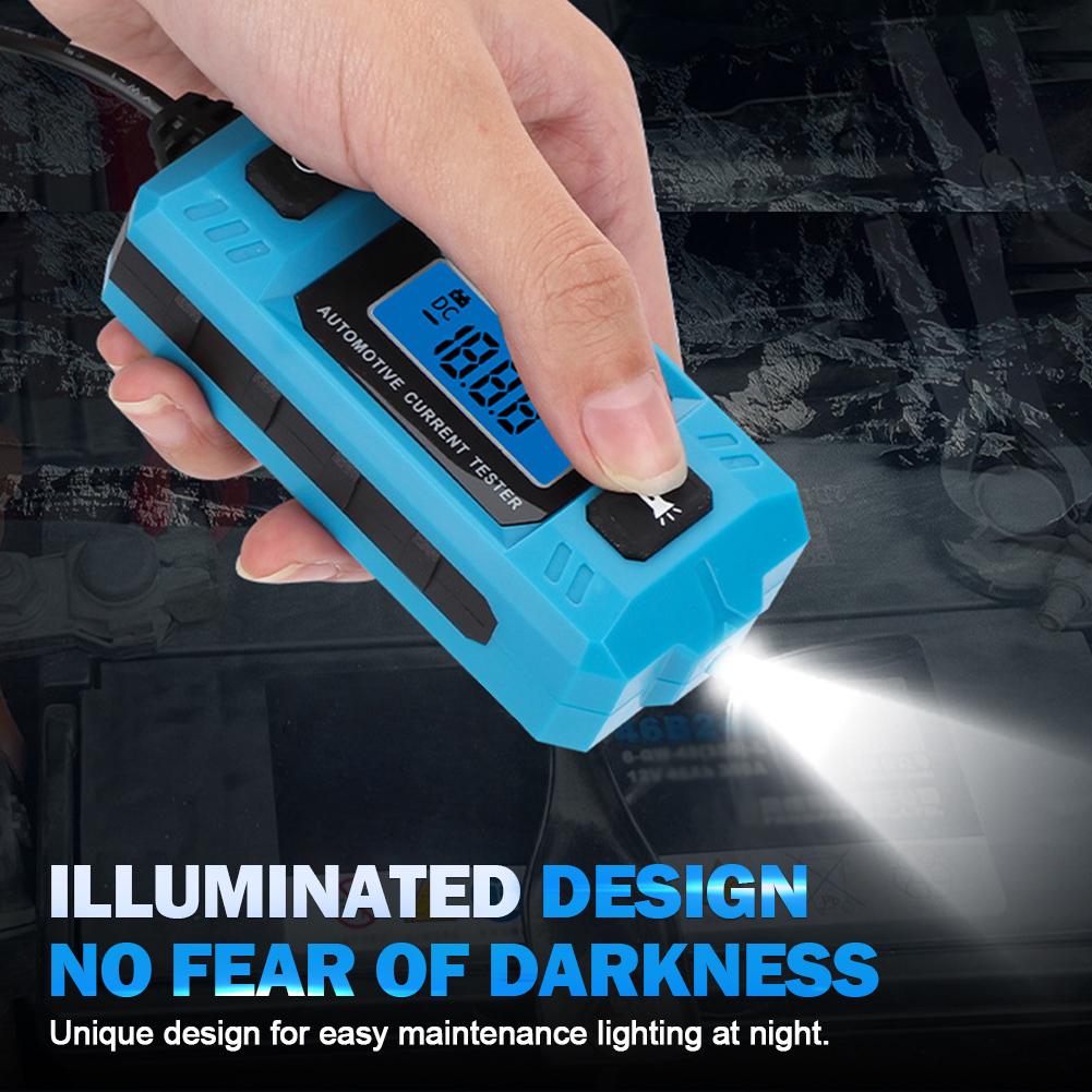 CNBJ-611 12В Тестер тока автомобильных предохранителей ЖК-дисплей Автомобильный анализатор утечки Высокоточный инструмент для обнаружения цепи Автомобильный аксессуар