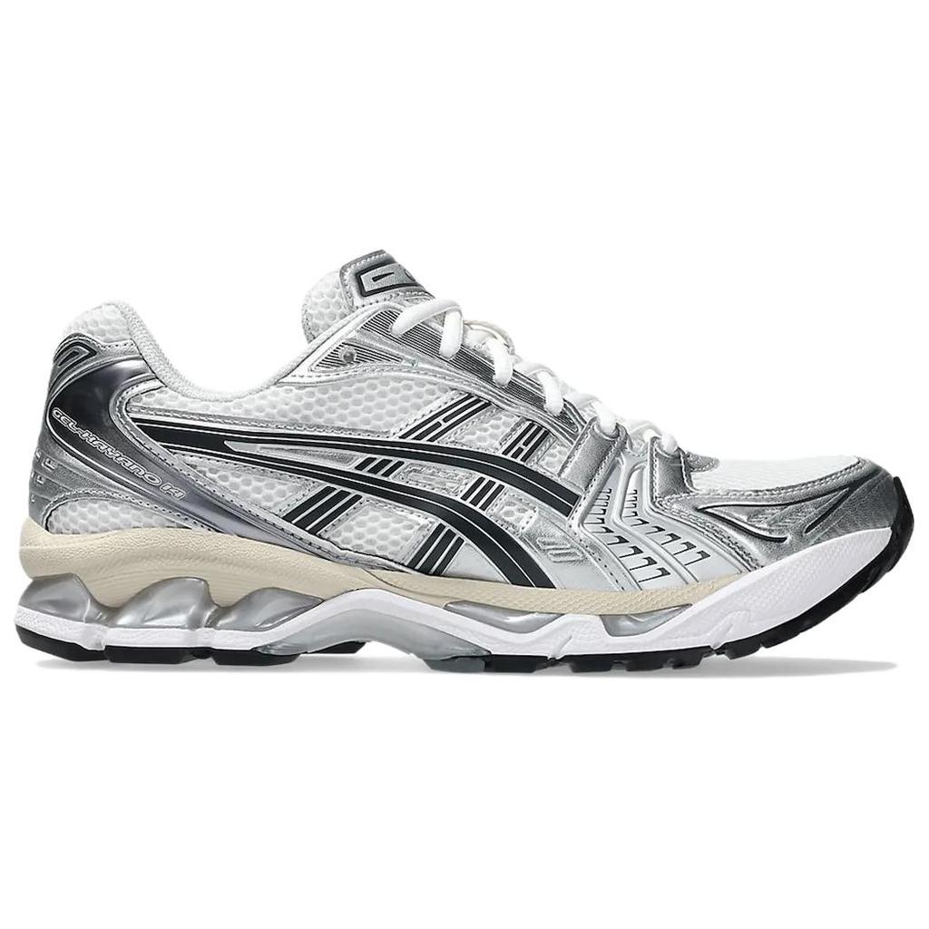 Asics Gel Kayano 14 White Graphite Grey Unisex Sneakers Silver 1203A537-110