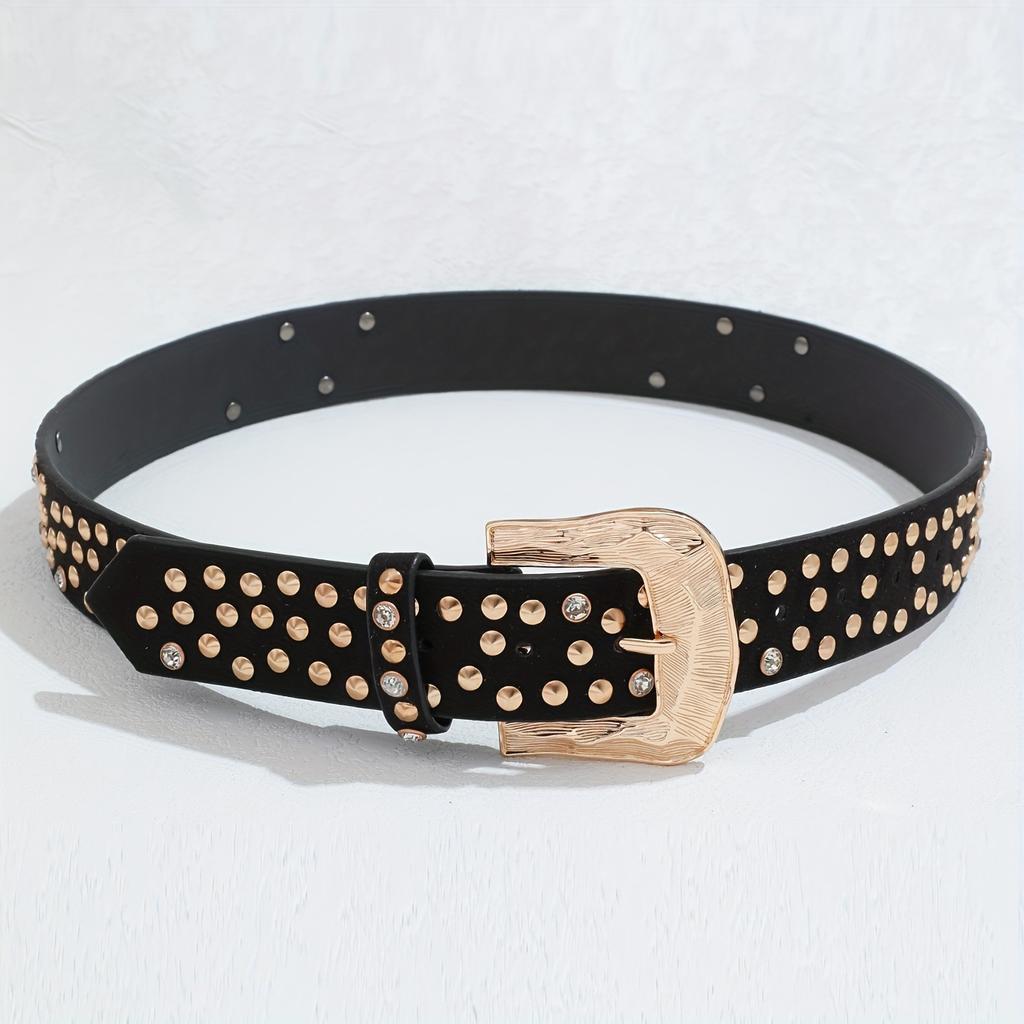 Women'S Rivet Belt Bohemian Belt Men'S And Women'S Punk Jeans Belt