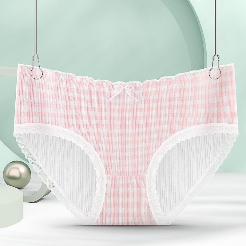 Женские трусики-брифы Lolita из чистого хлопка с дышащей отделкой и средней посадкой