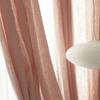 100% Linen Curtains for Window Living Room Rod Pocket Drapes Light Filtering Curtain for Kitchen Kids Room Bedroom