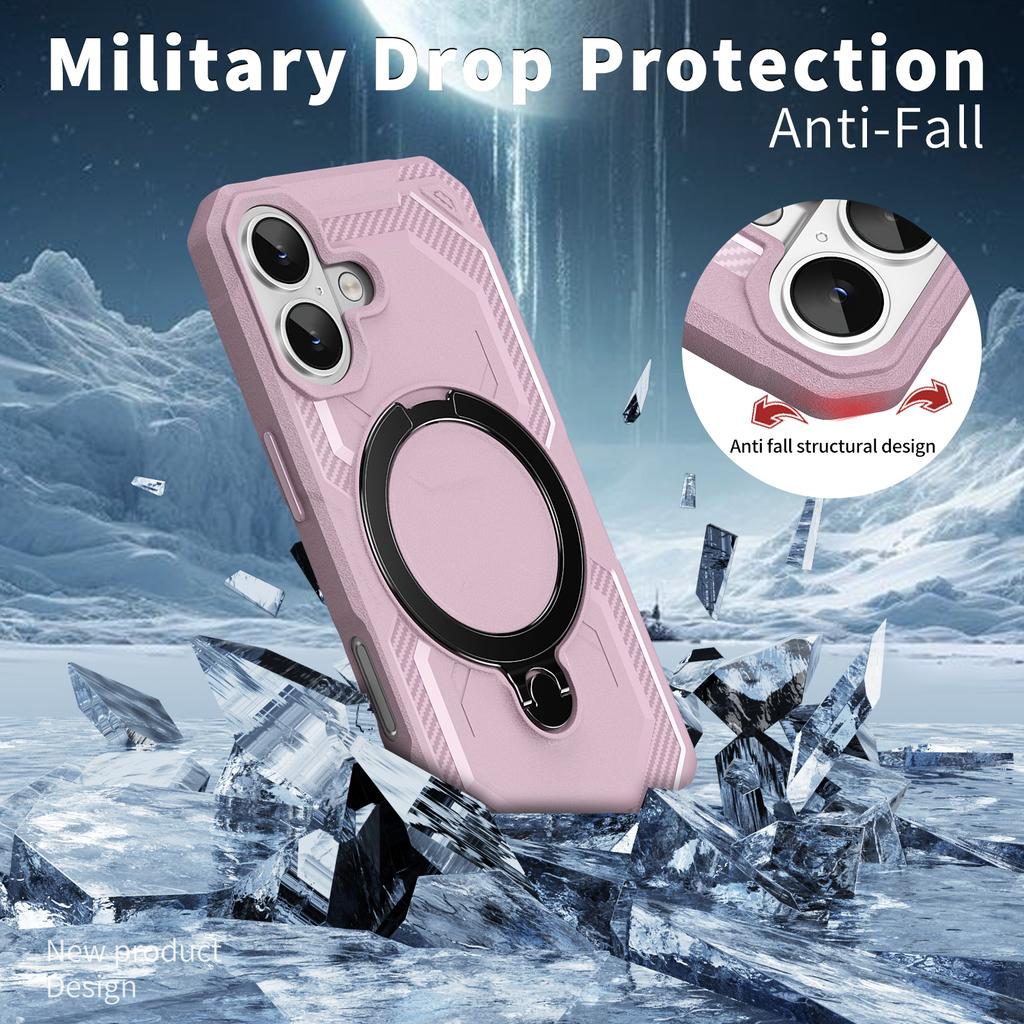 Чехол для iPhone 17, совместимый с MagSafe, подставка, чехол для телефона из ТПУ+ПК