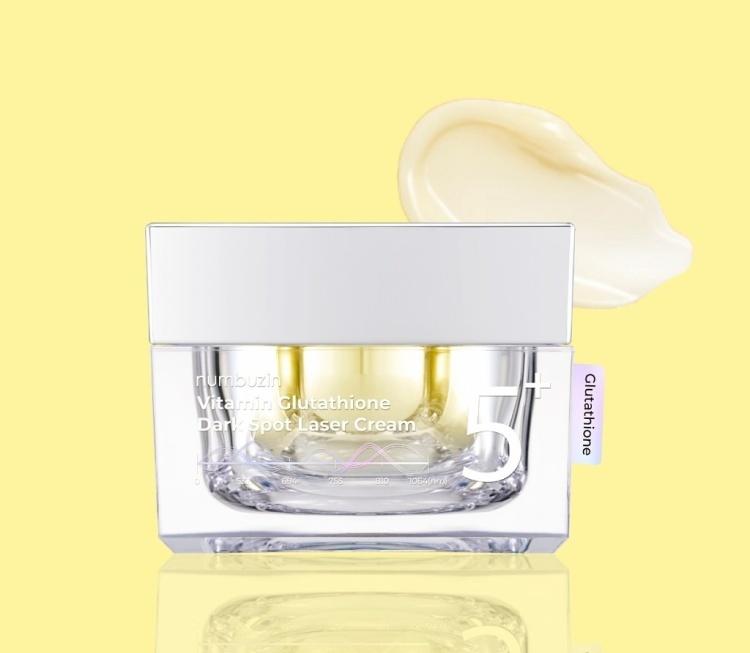 NUMBUZIN Крем для лица №5 Витамин Глутатион Лазерный от пигментных пятен 50 мл / Осветляющий, Увлажняющий, Корейская косметика, Kbeauty