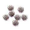 10Pcs Ornament Flower Beads Acrylic All-Match Pendant Durable Hole Charm  for Jewelry Making