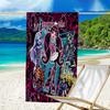 proof beach towel with a Monster High pattern - soft,absorbent,quick-drying,machine washable - perfect for swimming,camping,bathing