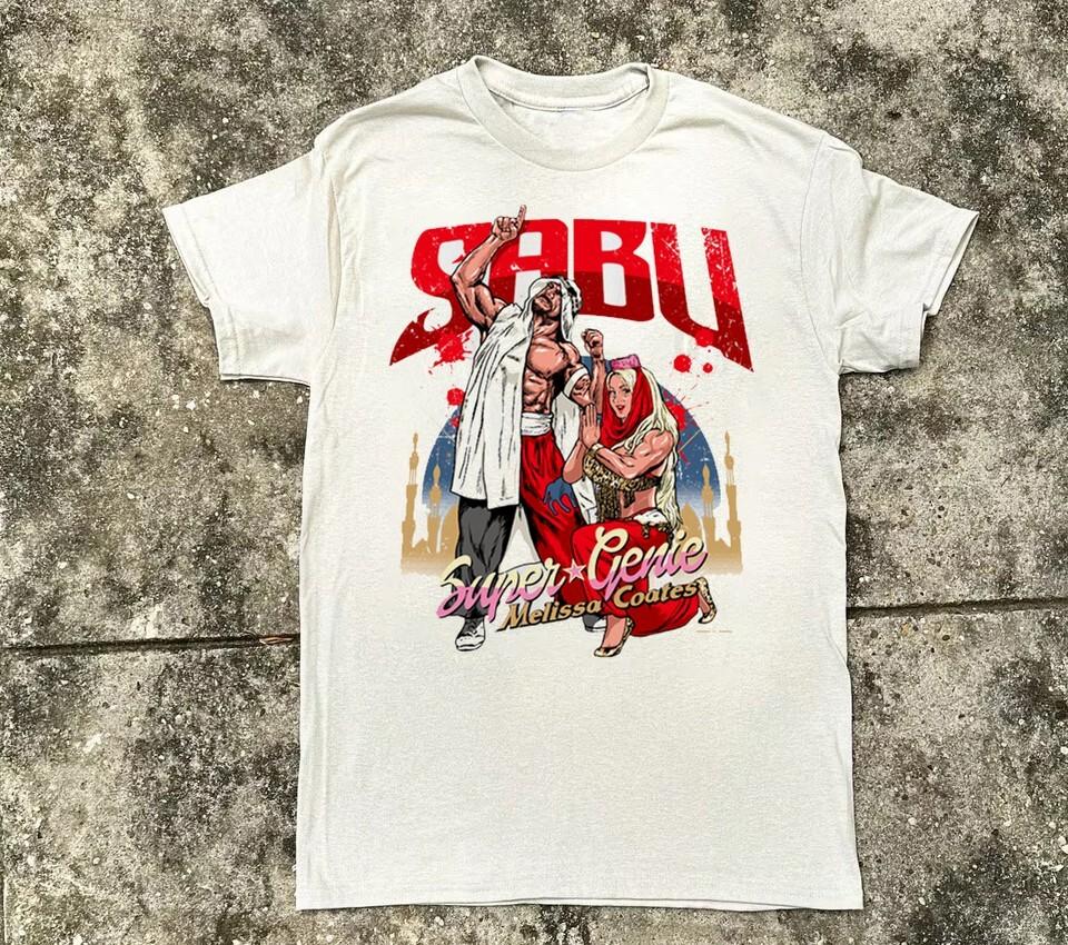 Винтажная футболка Sabu из белого хлопка, все размеры, подарок для фанатов, HRN178