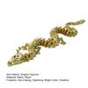 3D Printed Chinese Dragon Figurine Movable Joints Golden Loong Figure Articulated Dragon Model Fidget Toy Desktop Decoration Ornament