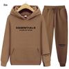 Essentials от FEAR OF GOD: Модные парные худи с флисом, комплект из двух предметов