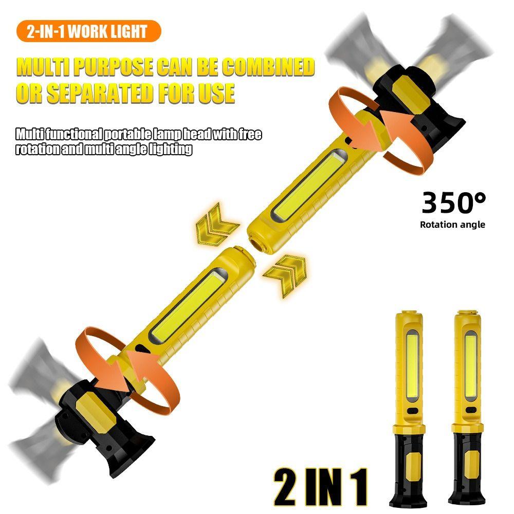 Magnetic Base Magnetic Car Repair Light Rechargeable Battery LED Work Lights Emergency Lighting