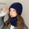 Wool hat women's autumn and winter tide warm fleece knitted hat cycling cover confinement hat cold protection ear hat