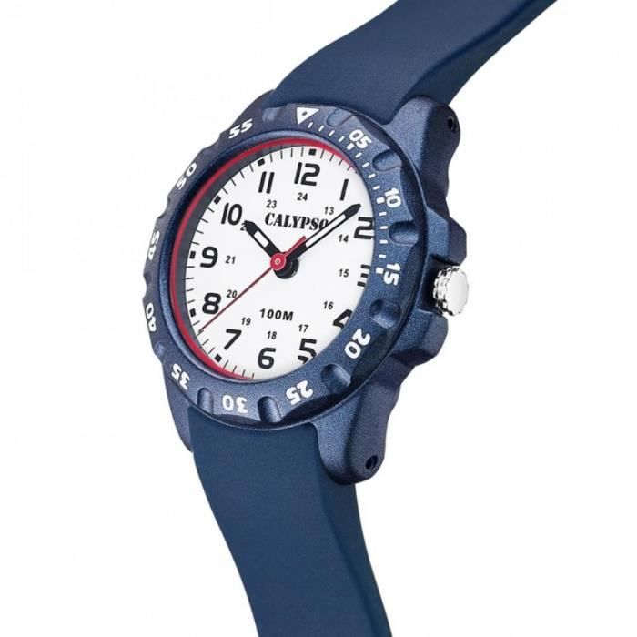 Montre - CALYPSO - K5821/1 - Résine Bleu - Étanche 10 Atm - Sportif Enfant