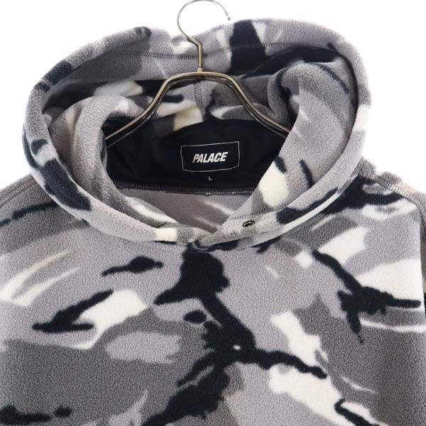 Palace Камуфляжный узор с логотипом на спине Пуловер с длинным рукавом freeze Parker L Мужской Б/у